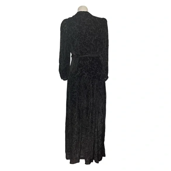 HALE BOB Heloise Solid Velvet Burnout Maxi Dress Womens Size Large NEW NWT - Picture 5 of 15